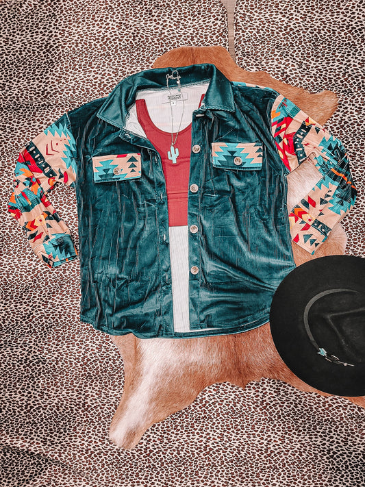 The Teal Deal Shacket