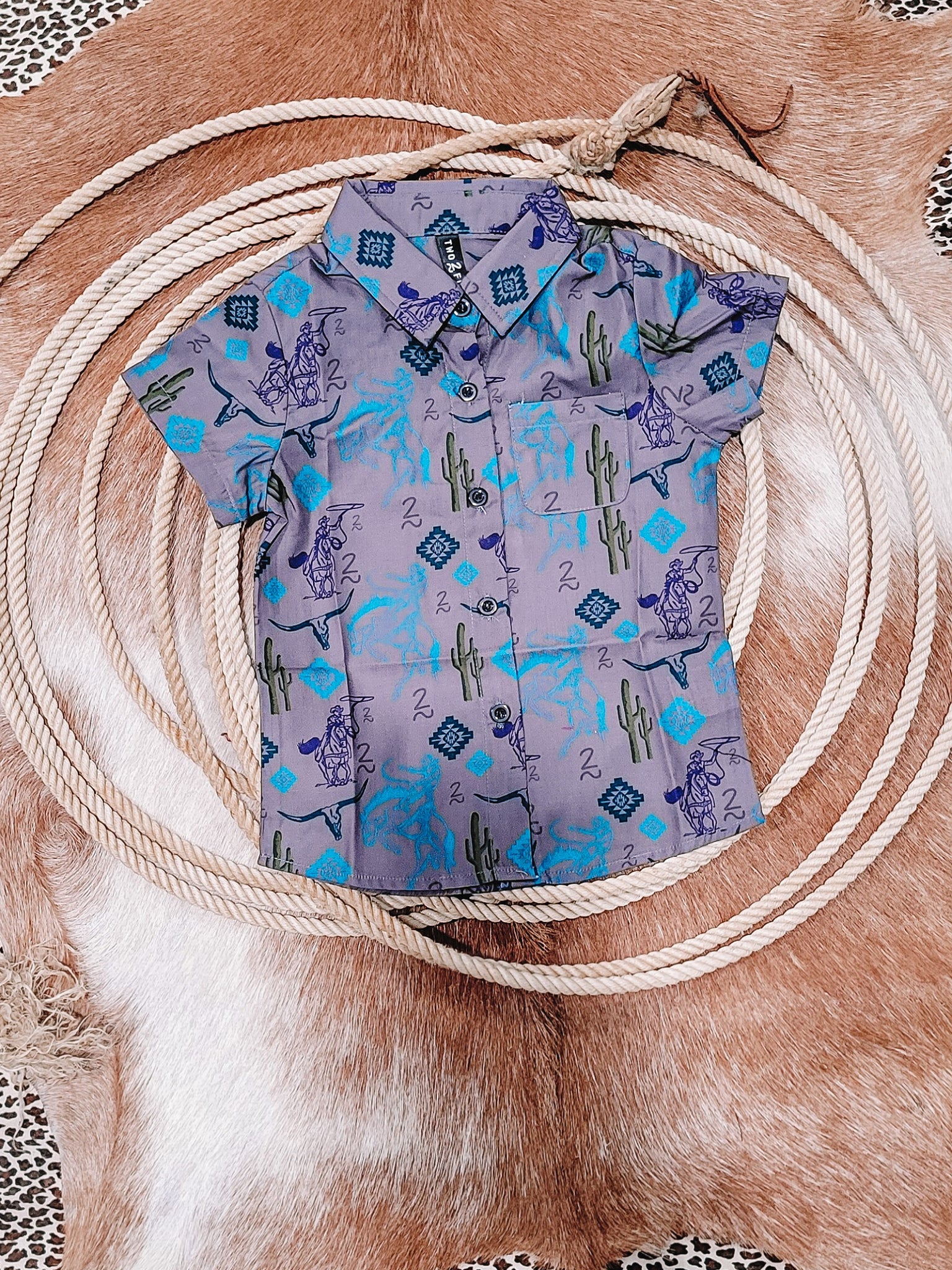 Midnight Rider Toddler Button Up