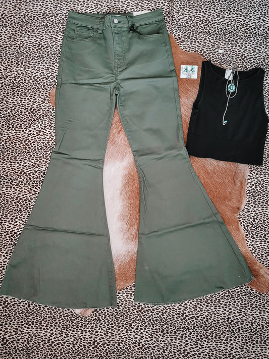 Down Home Flares - Olive