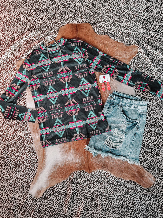 Cadillac Cutie Mesh Long Sleeve
