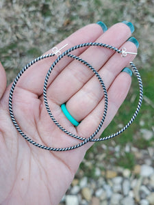 Twisted C Hoops - XL