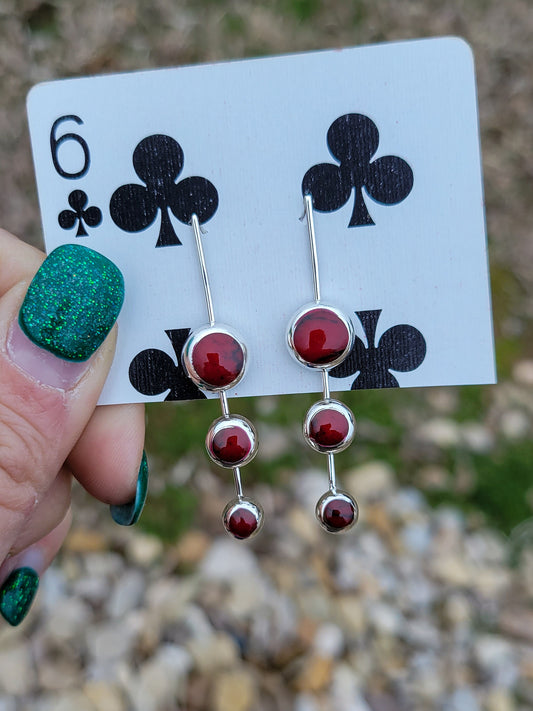 Ruby Drop Studs