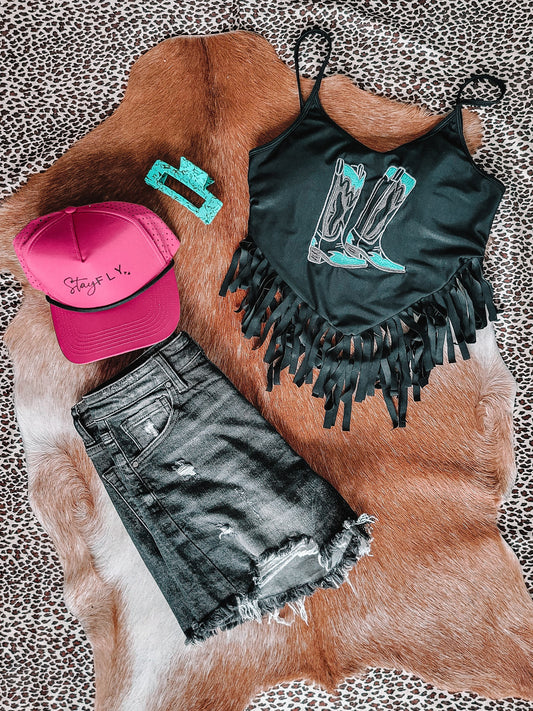 Fringe With Benefits Swim Top