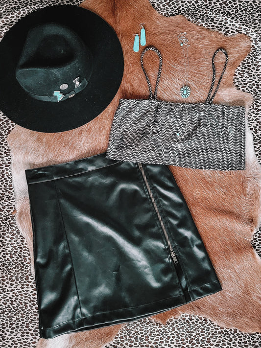 Diamond T Crop Tank
