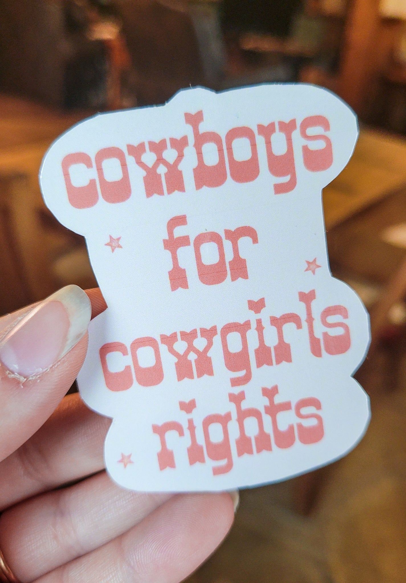 Cowboys For Cowgirls Sticker