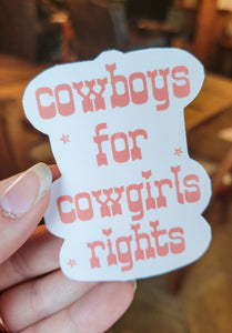 Cowboys For Cowgirls Sticker