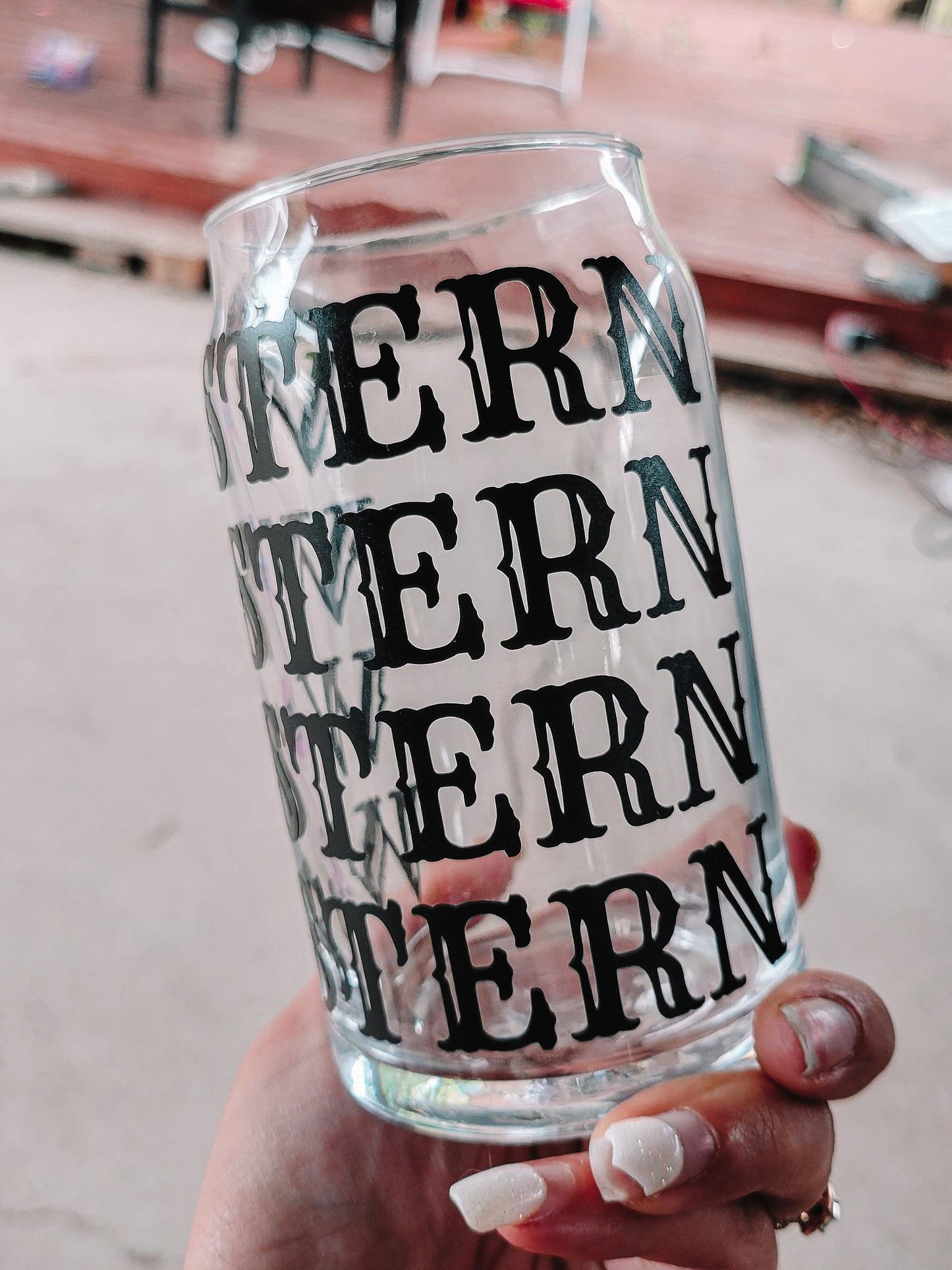 Western Baby 16 oz. Glass Cup