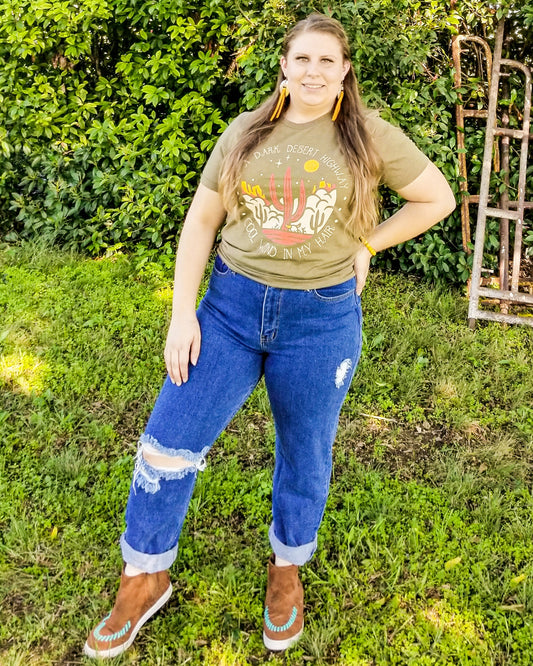 Dark Highway Tee - Olive