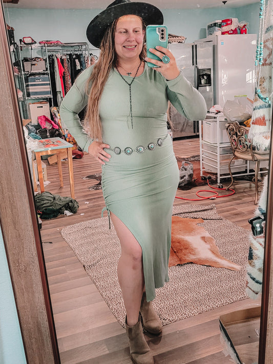 Sage Fields Ruched Dress