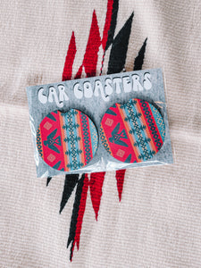 Thunderbird Sunset Car Coasters