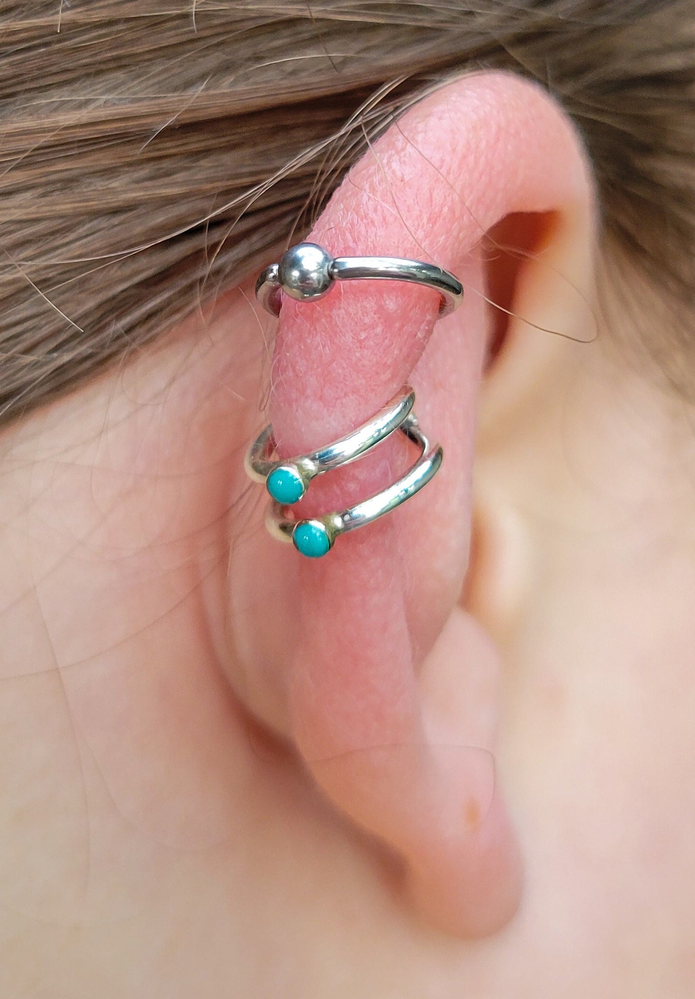 Turquoise Double Ear Cuff
